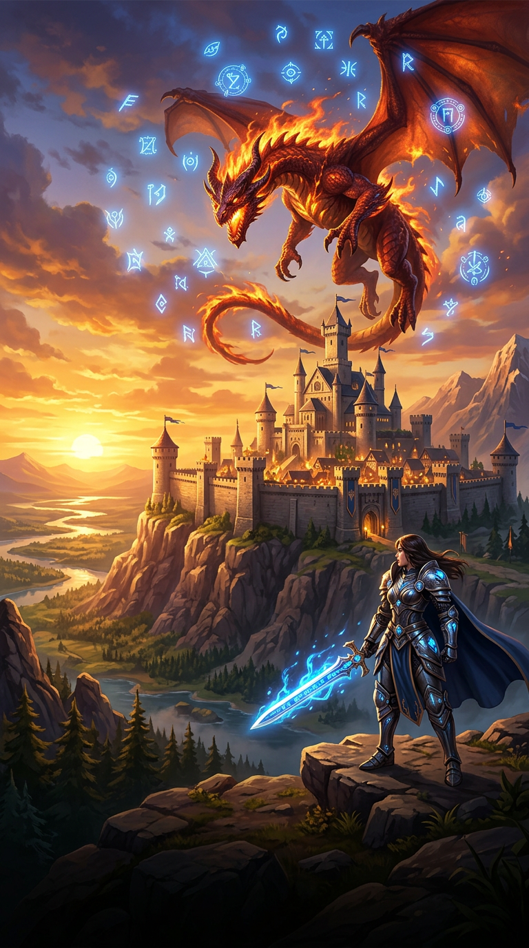Castillo y dragones de World Infinit